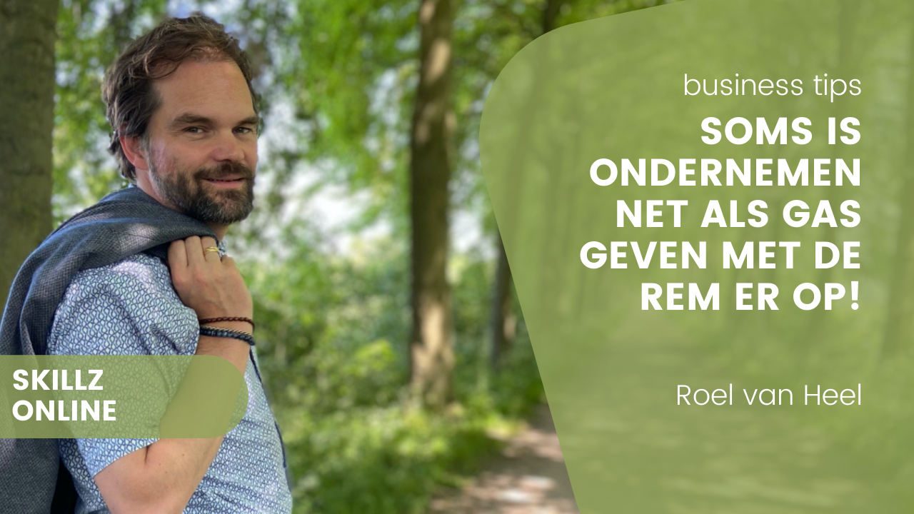Soms is ondernemen net als gas geven met de rem erop!