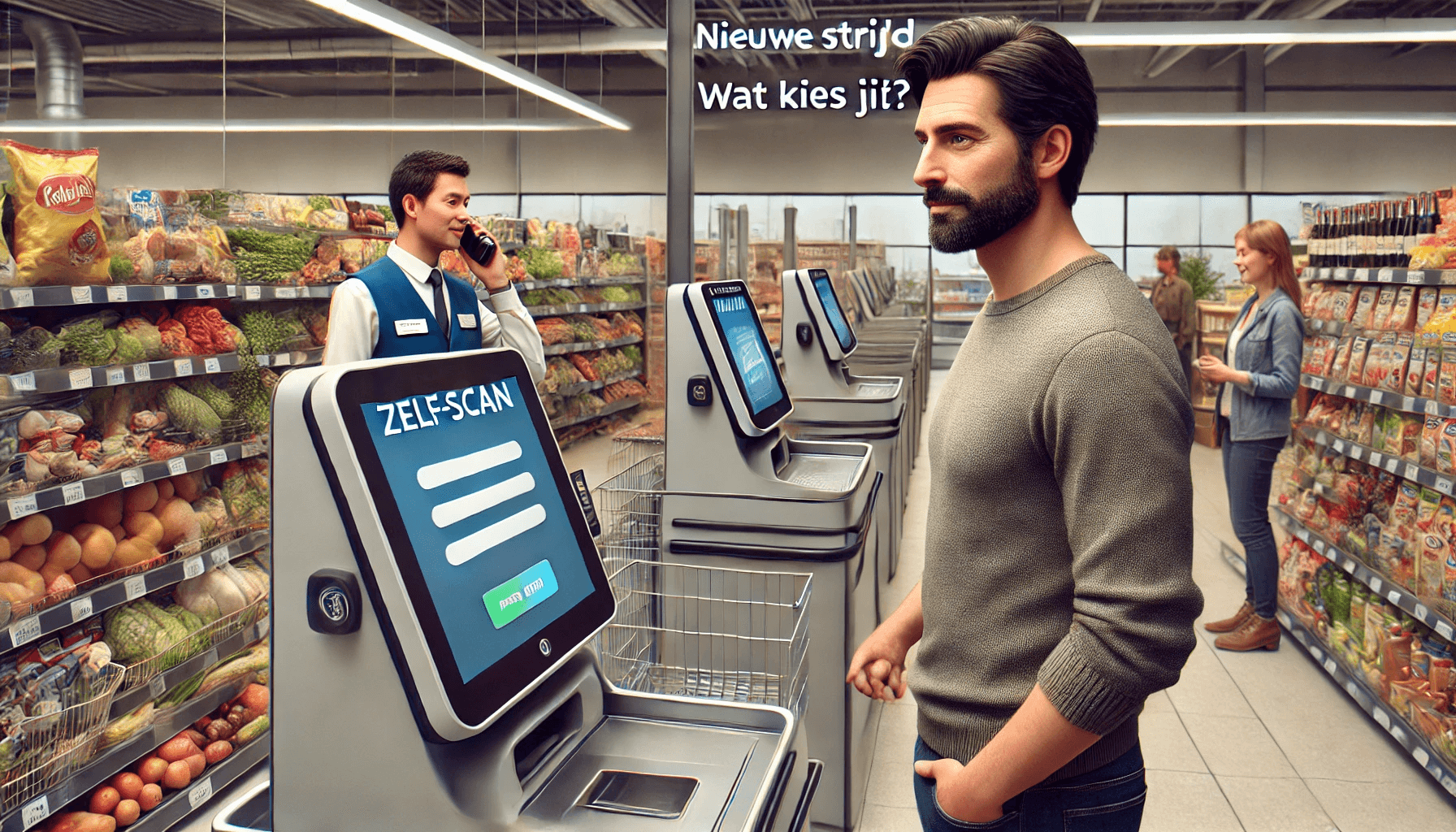 nieuwe strijd: zelfscan versus kletskassa, wat kies jij?